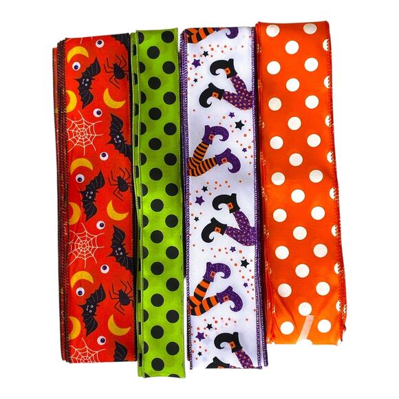 Halloween Wreath Making Bundle – Witch Moon Sign & Ribbon Set | Witch Wreath Kit - Picture 3 of 6